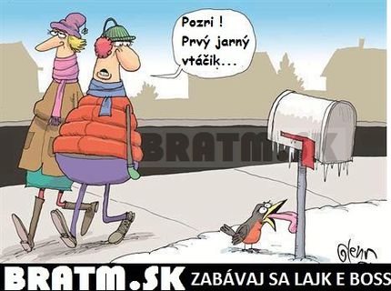 Aj vy ste už videli prvého jarného vtáčika ? :D