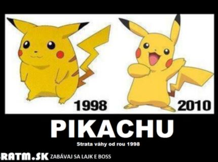 Ako schudol Pikachu :D