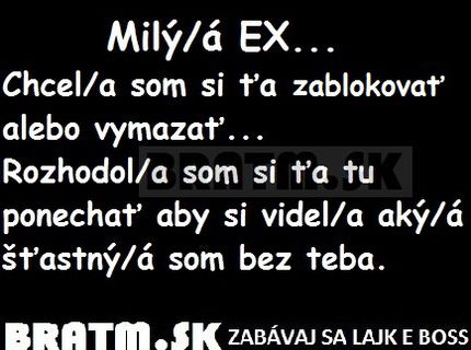 Milý/á EX :D