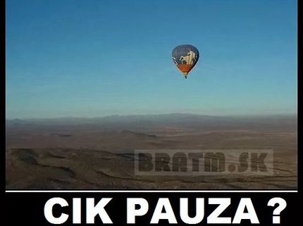 Let balónom...jedine bez cik pauzi :D