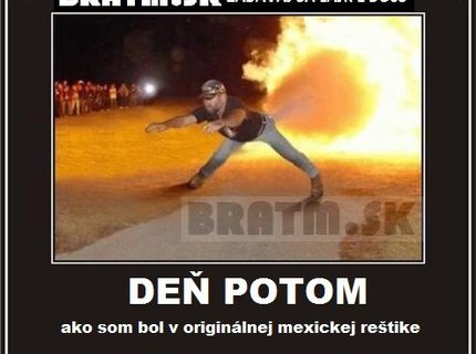 Ako vyzerá daň za pikantné jedlo :D :D :D