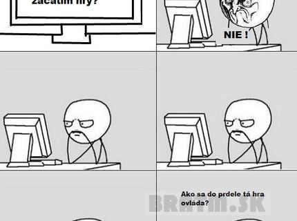 Toto sa mi stávalo pravidelne, keď som preskočil tutorial hry :D