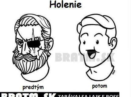 Ako sa dokáže zmeniť tvár drsného chlapa :D