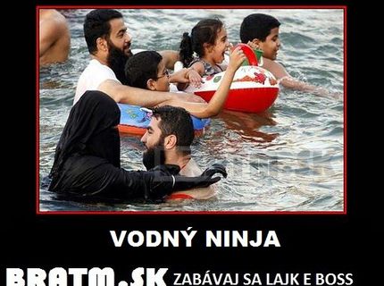Takto vyzerá vodný ninja :D
