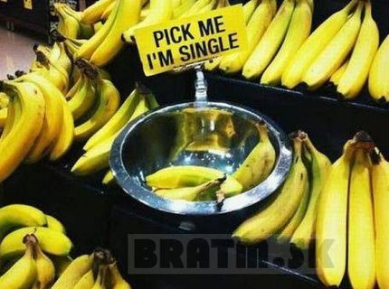 Aj medzi banánmi sa nájdu SINGLE :D :D