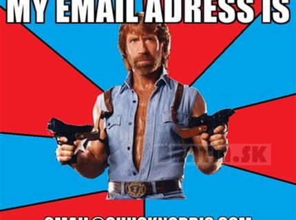 Uhádneš aká je e mailová adresa Chucka Norrisa?:D