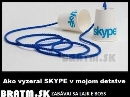 Takto vyzeral skype v mojom detstve :D
