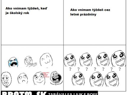 Ako vnímame školský rok a ako prázdniny :D Súhlasíte ?