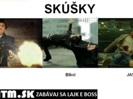 Ako prebiehali koncoročné skúšky :D