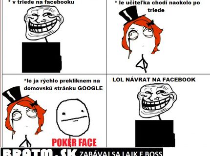 Moja najčastejšia činnosť v škole :D