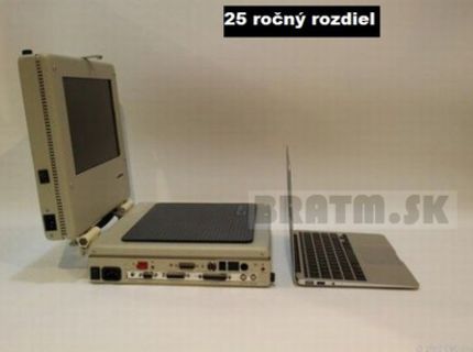 WAW ! Notebook kedysi a notebook dnes. Fascinujúce !