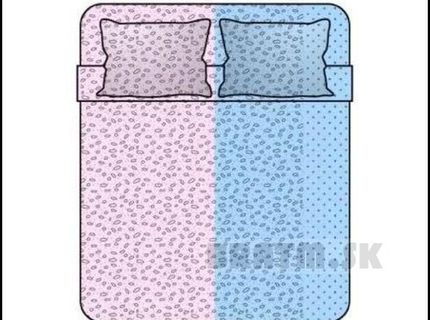 Manželská postel :D kde vlastne spí muž a kde žena :D