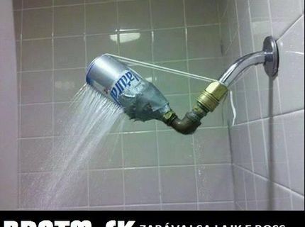 Handmade sprchová hlavica :D
