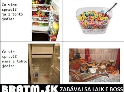 Hlavný rozdiel medzi mnou a mamou :D