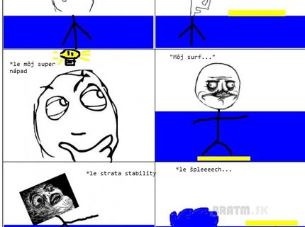 Malé dieťa na plaveckom výcviku :D