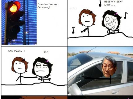 Keď ideme s kamarátkou v aute :D