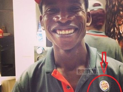 Super meno predajcu v Burger King :D