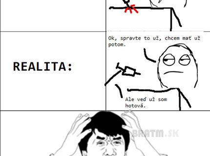 Predstava vs. realita :D