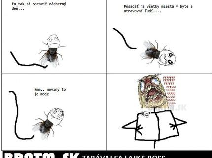 Ako vyzerá v skutočnosti nádherný deň pre otravné muchy :D