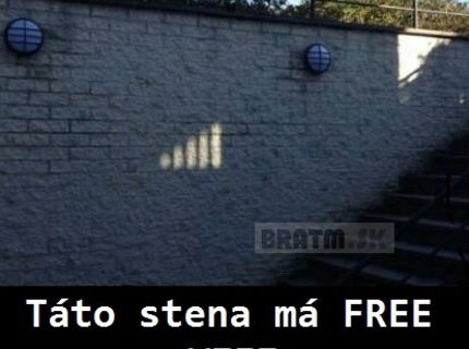 Stena, ktorá má FREE WIFI, to musíš vidieť :D