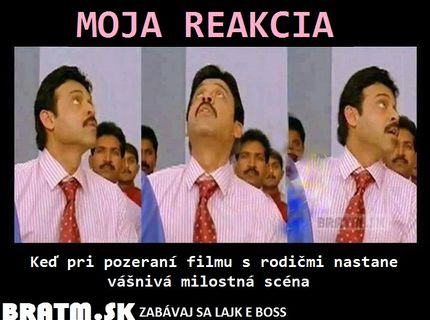 Aj vaša reakcia počas pozerania filmu vyzerá podobne ? :D