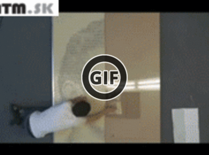 BRATM GIF: Úžasné ! :) Pozrite si portrét z kociek :)