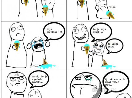 Obetovať svoju zmrzlinu ... tak tomuto sa povie LÁSKA :D