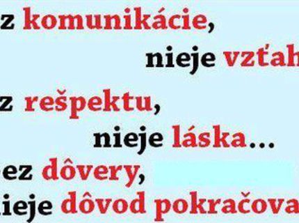 Toto je nevyhnutné pre lásku