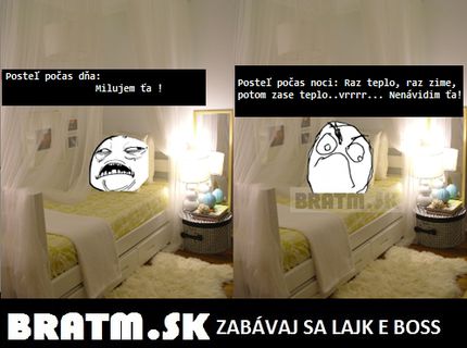 Posteľ počas dňa vs. posteľ počas noci :D aj vy máte podobný problém ? :D