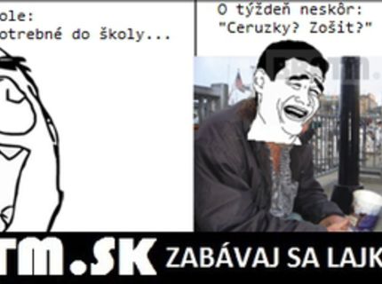 Čistá pravda :D Ako to je prvý deň v škole a ako o týždeň neskôr :D