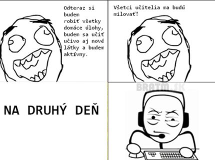 Predsavzatie, ktoré trvá väčšinou len jeden deň :D