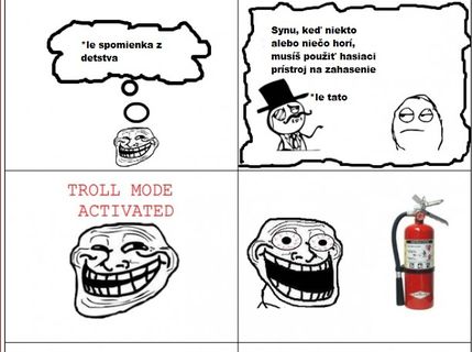 Prvé pravidlo požiaru - použi hasiaci prístroj ! :D