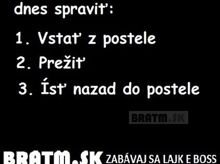 Kto má podobný harmonogram ? :D