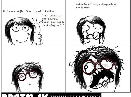 Ranná príprava pred zrkadlom :D toto pozná asi každý :D