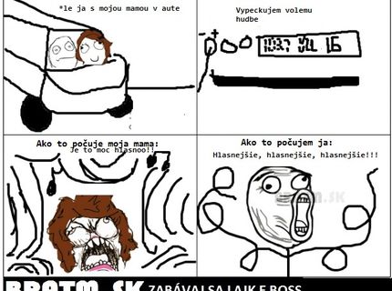Čo sa deje, keď idem v aute s mojou mamou :D