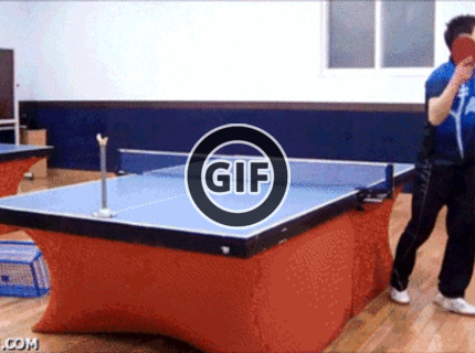 BRATM GIF: Najväčší ping- pongoví experti... uznajte sami :D