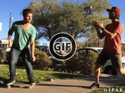 BRATM GIF: Úžasne skateboardové zručnosti :D
