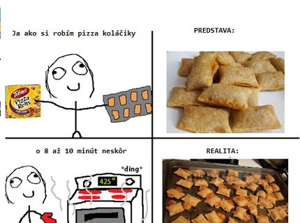 Ako to vždy dopadne, keď pečiem pizza koláčiky :D