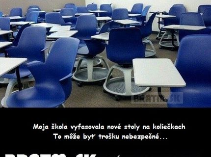 Viete si predstaviť vo vašej škole takéto lavice ? :D