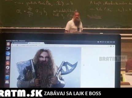 Najhrozivejšia podoba profesora :D