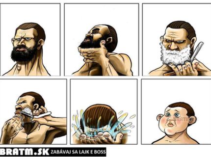 Krutá pravda, ako to vyzerá s mužmi, keď sa oholia :D