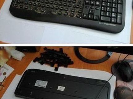 BRATM, ako to vyzerá, keď si vyčistíme po dlhej dobe klávesnicu :D