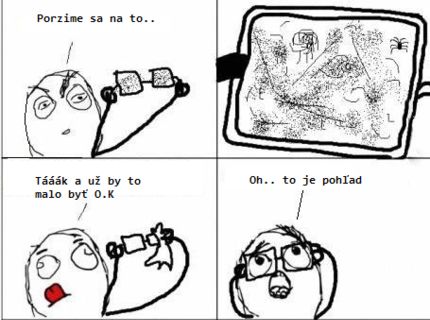 Úžasný pohľad po vyčistení vašich okuliarov :D