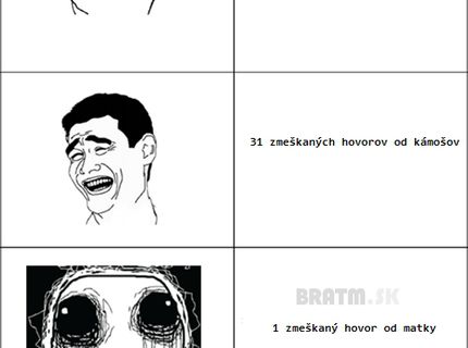 Ako vnímame naše zmeškané hovory :D