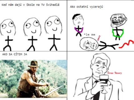 Ako sa cítim, keď nám dajú na TV švihadlá :D