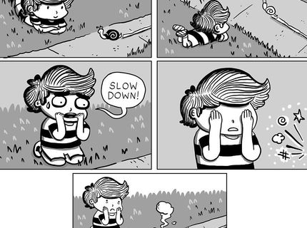 Aj slimáci by mali niekedy jazdiť pomalšie :D