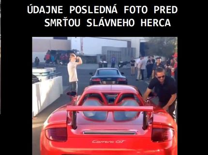 TOTO je údajne posledná foto pred smrťou obľúbeného herca...