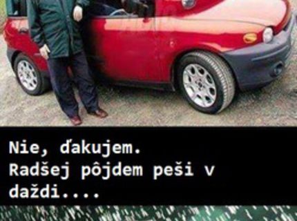 Nie každá kára, ktorá je červená je hneď FERRARI:D:D
