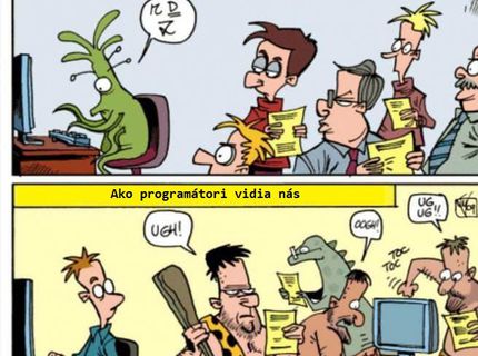 Ako sa navzájom vnímajú užívatelia vs. programátori :D