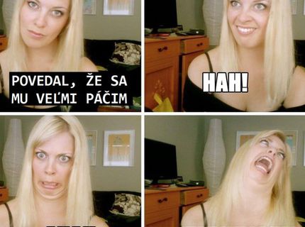 Pekná slečna na FB trošku inak :D